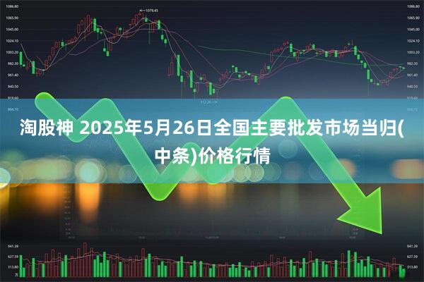 淘股神 2025年5月26日全国主要批发市场当归(中条)价格行情
