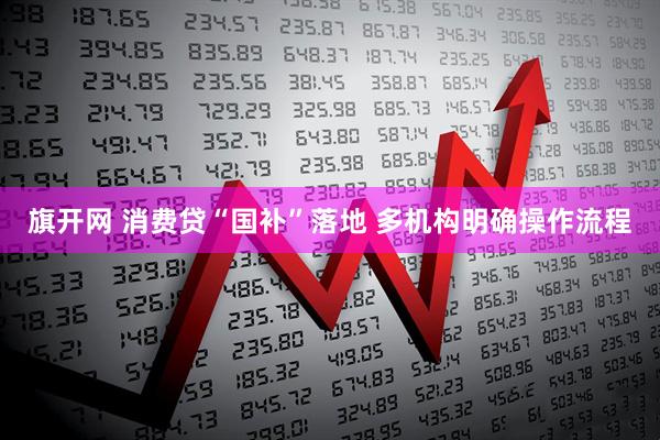 旗开网 消费贷“国补”落地 多机构明确操作流程